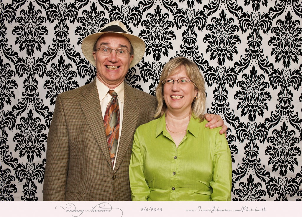 Funny faces in the photobooth - at Pinstripes of Edina MN